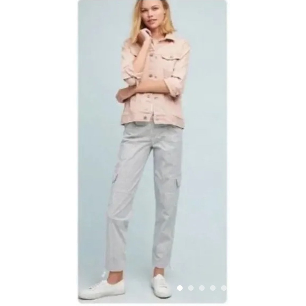 Sanctuary x Anthropologie Striped Cargo Pants Women's Size 28 Drawstring Hem